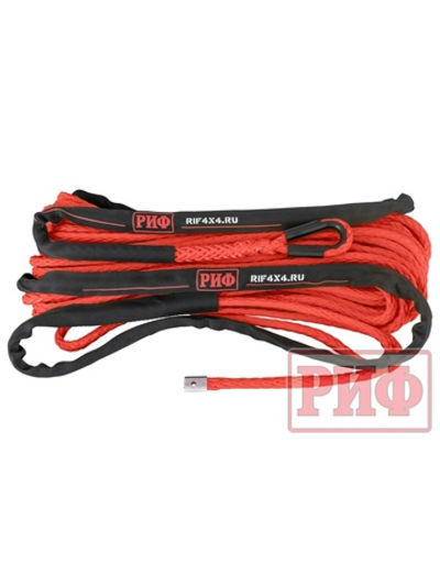 Трос для лебёдки синтетический РИФ 10 мм/26 м, красный