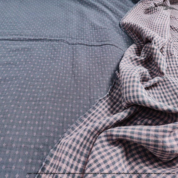 Вареный хлопок жаккард двусторонний рис.5 | ш.250 см | 130 г/м² | хлопок-100%