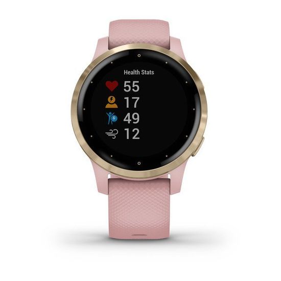 Смарт часы Garmin Vivoactive 4S, розовые с золотистым безелем 010-02172-33