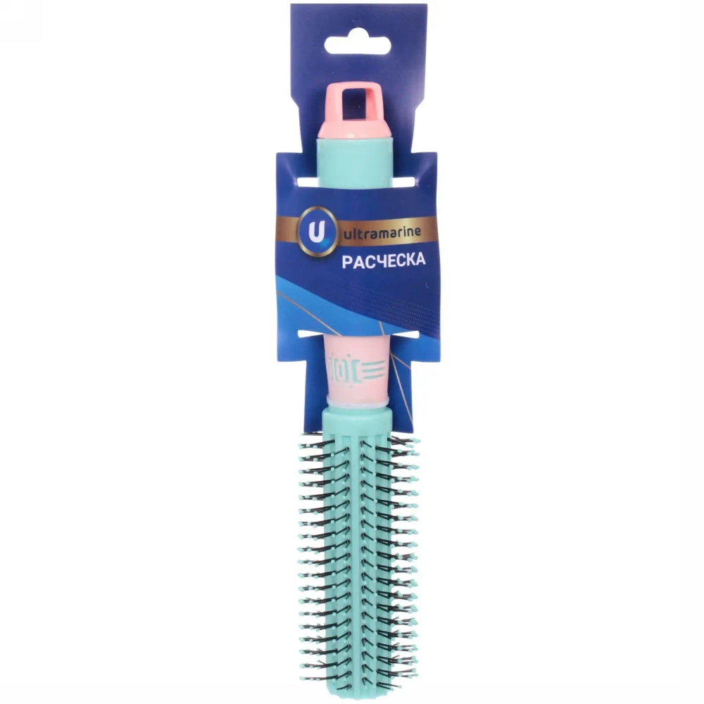 Расческа массажная брашинг «Marlene», цвет мятный бриз, 4,5*22 см (блистер Ultramarine)