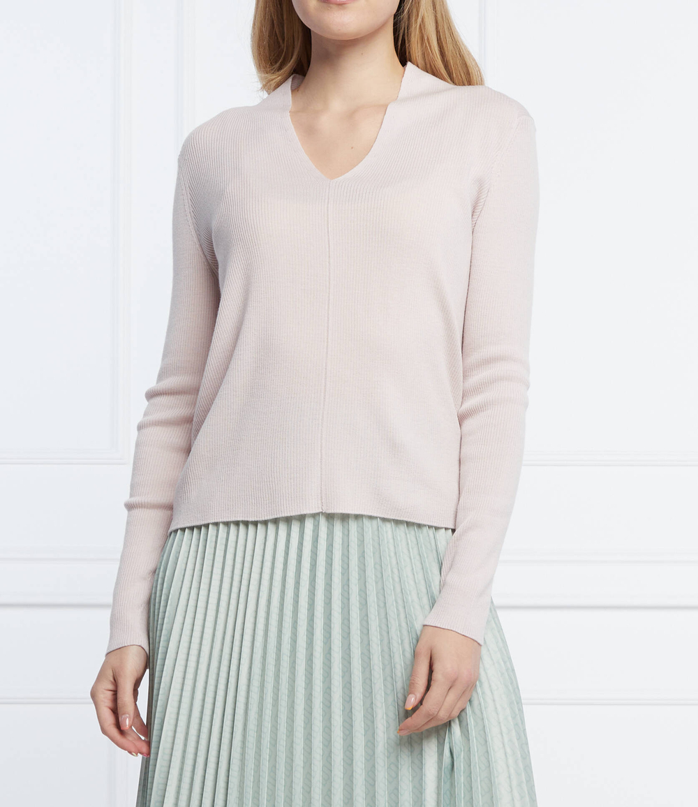 Хлопковый свитер ranch Max Mara Leisure - пудрово-розовый(33610426600)