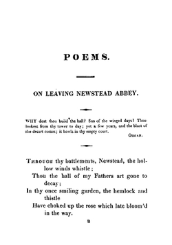 Hours of Idleness: A Series of Poems, Original and Translated | George Gordon Byron