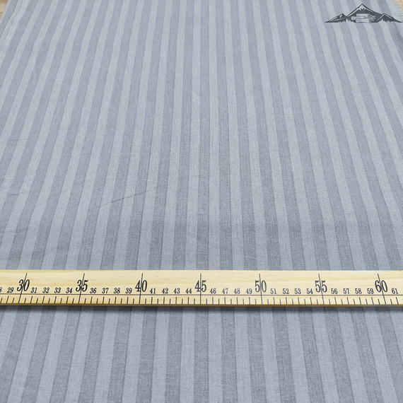 Поплин-страйп, цв.Серый | ш.220 см | 115 г/м² | хлопок-100%