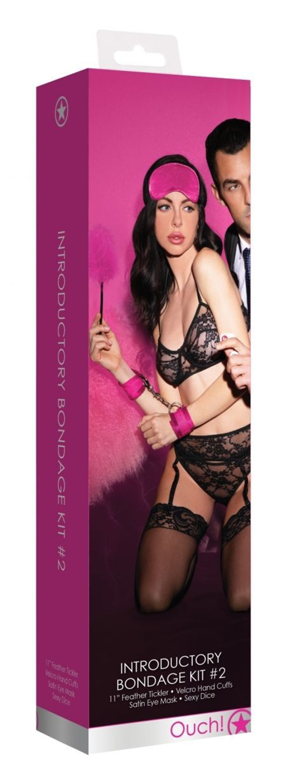 Розовый игровой набор Introductory Bondage Kit №2 (Цвет: розовый)
