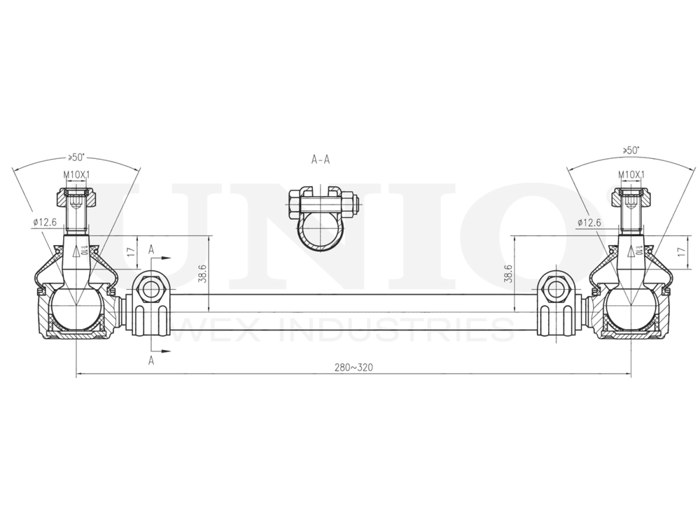 Тяга рулевая UNIO SSP-30096