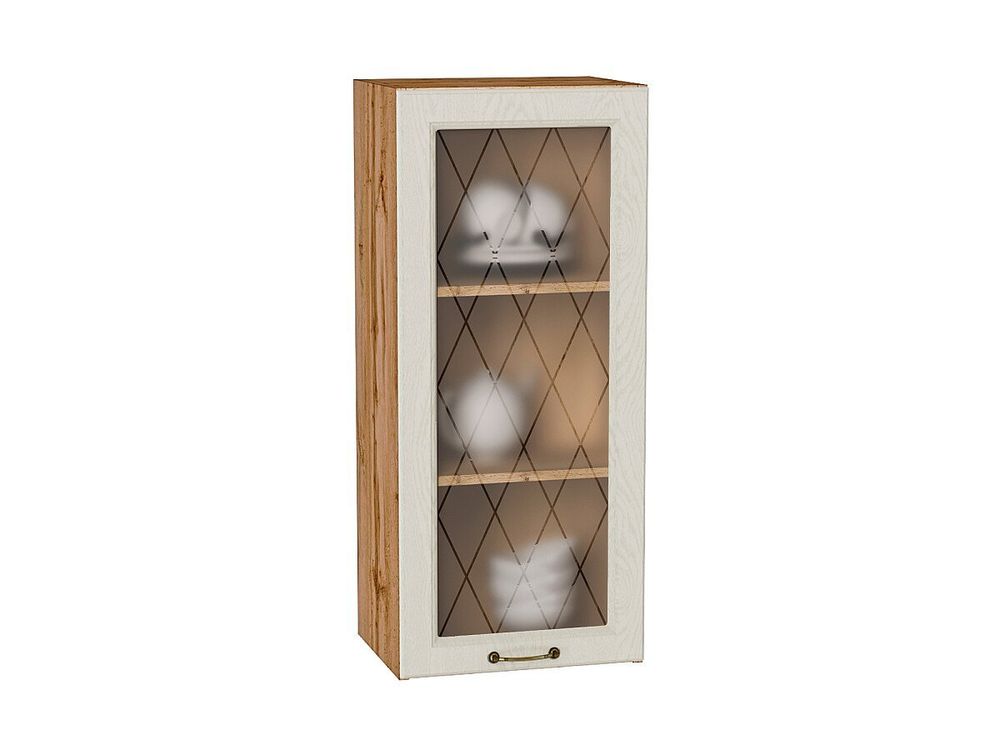 Шкаф верхний с 1-ой остекленной дверцей Ницца