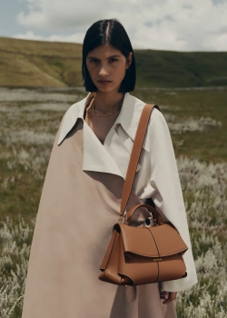 POLENE СУМКА MOKKI, ЦВЕТ ВЕРБЛЮЖЬЕЙ ШЕРСТИ