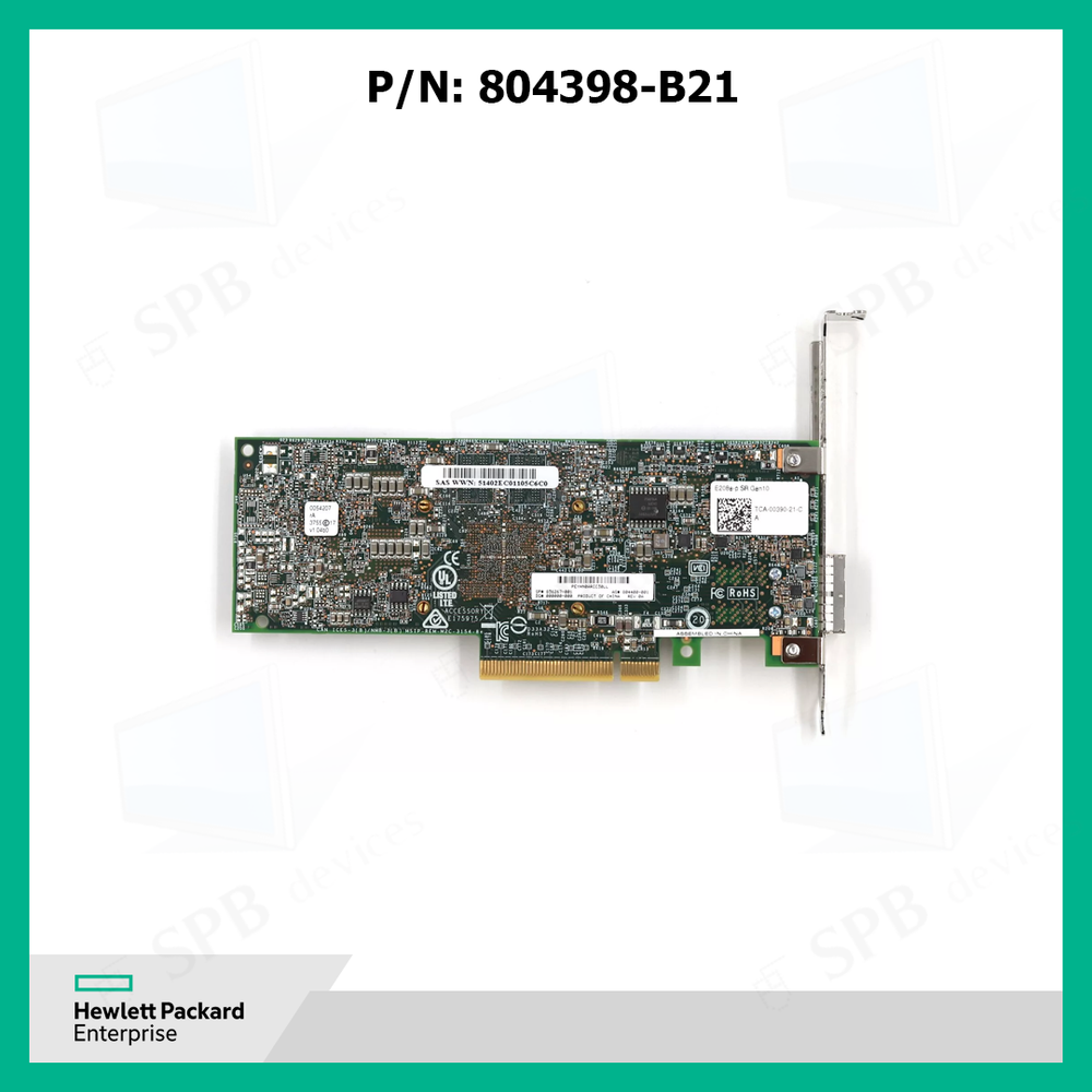 Контроллер HPE SMART ARRAY E208E-P SR 12G SAS PCIE PLUG-IN CONTROLLER 804398-B21 836267-001