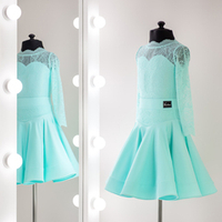 Amelia 6-11-01-C Рейтинговое платье для спортивных бальных танцев