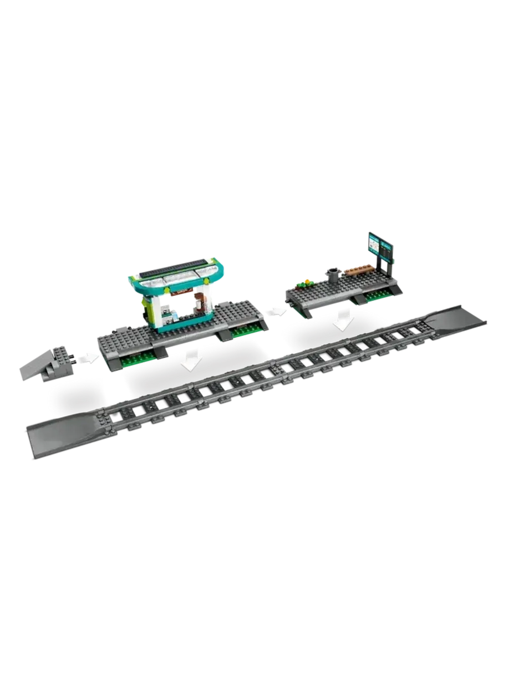 Конструктор Сити Трамвай и станция в центре города 811 дет