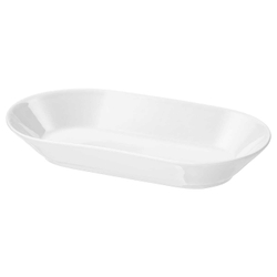 IKEA 365+ Блюдо, белое, 24x13 см