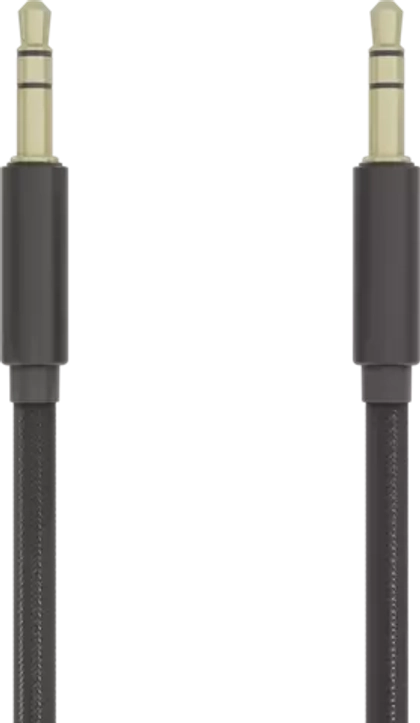 AUX cable 3.5mm 1м More choice UK24 нейлон (Black)