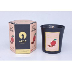 Свеча ароматическая яблоко и корицаа  Aksa