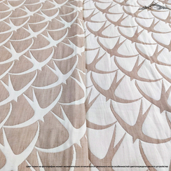 Хлопковый жаккард двусторонний рисунок №1 | ш.245 см | 350 г/м² | хлопок-100%