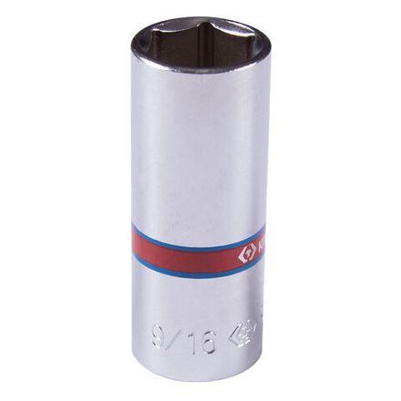 Цена на KING TONY (223518S) Головка торцевая глубокая шестигранная 1/4", 9/16", дюймовая