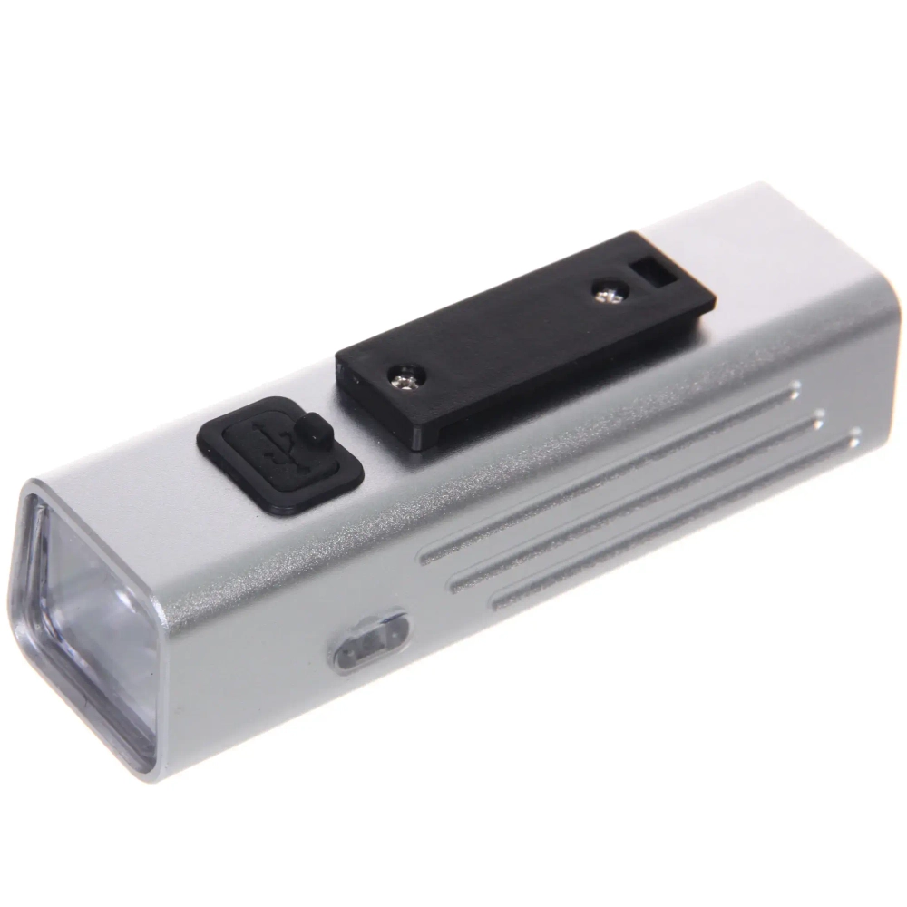 Фонарь велосипедный, передний West Biking YP0701416 Silver (аккум. 1800 mAh, Tape-C)