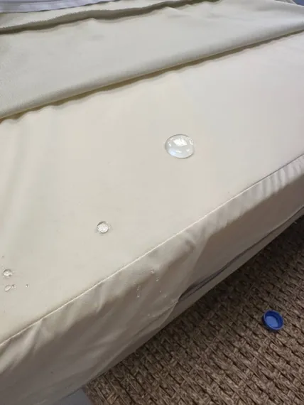 Шезлонг с матрасом Mantera, коричневый, светло-бежевый