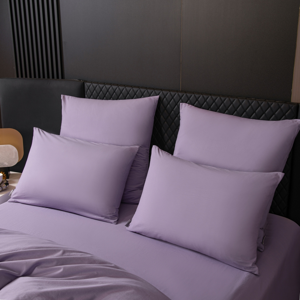 КПБ Однотонный Сатин на резинке CSR056, Евро, 4 наволочки, простынь 180*200*35