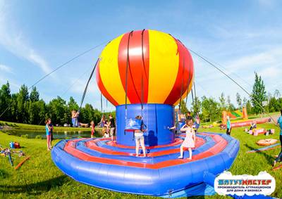 Качель батут «Полёт на закате», 9,7×9,7×6,7 м