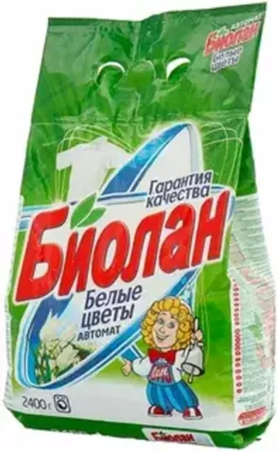 Стиральный порошок Биолан 2.4 кг автомат Белые Цветы