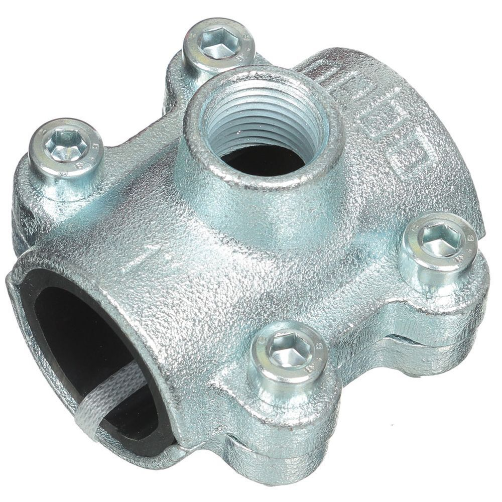 Седелка-врезка 1"х1/2", DN 25х15, чугун, внутр рез, Gebo, 01.261.28.0301