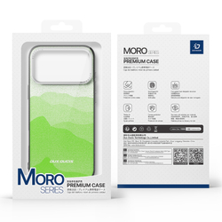 Чехол с MagSafe и рисунком зеленого цвета для iPhone 17 Pro, от Dux Ducis серия Moro Series Magnetic