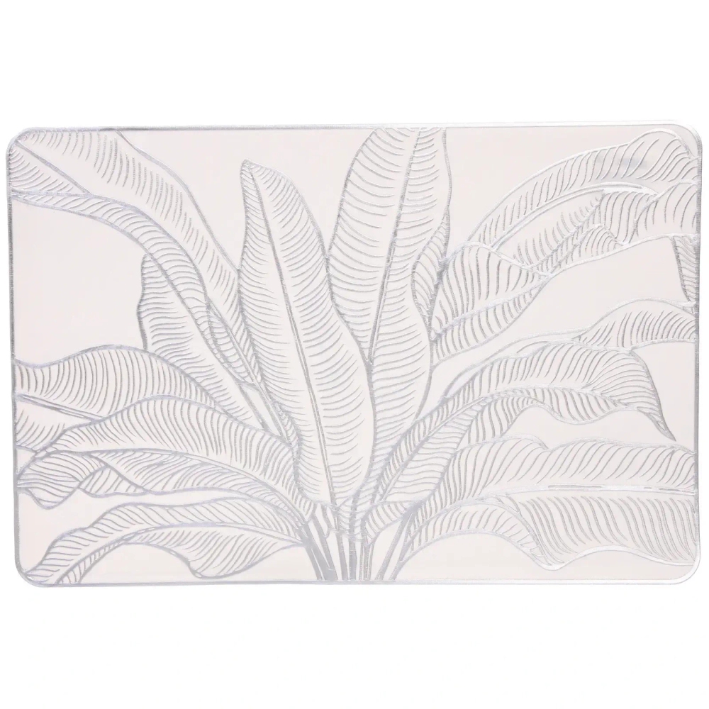 Салфетка на стол 30*45см «Папоротник» серебро