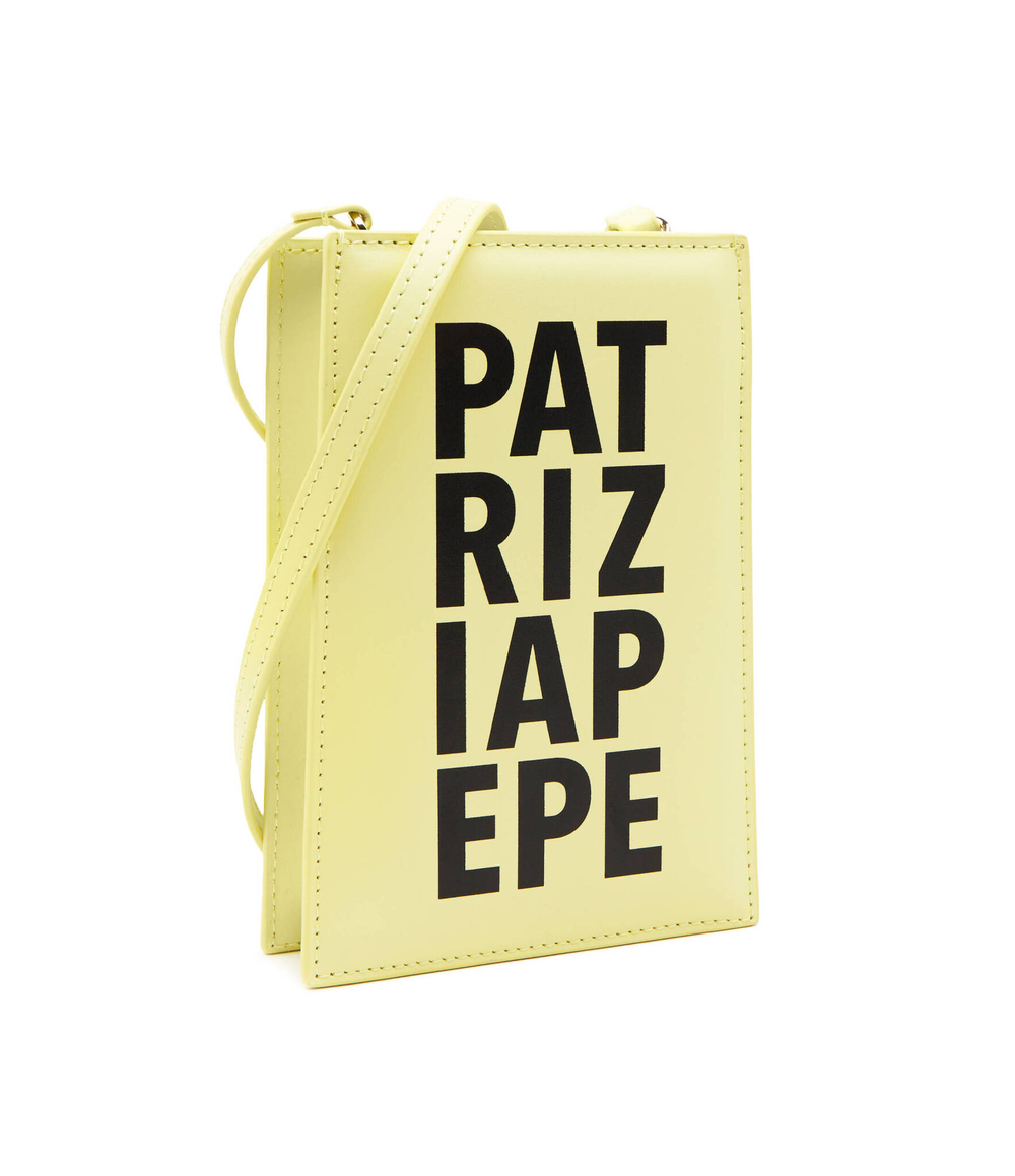 Кожаная сумка для телефона Patrizia Pepe - желтый(8B0052 L100)