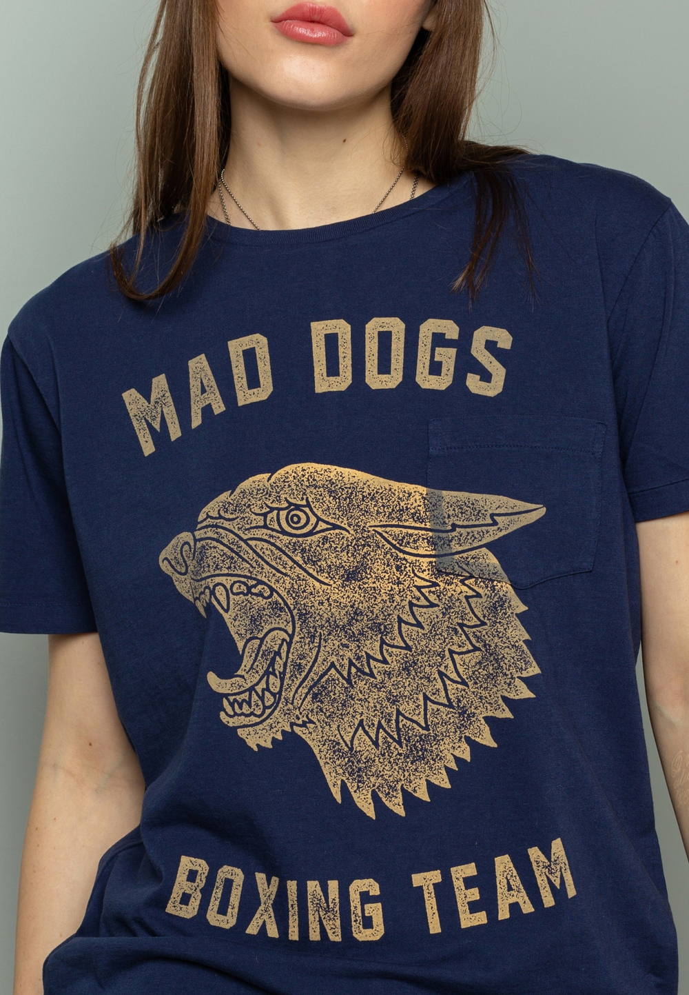 Футболка Bowery NYC "Mad Dogs" Vintage Mood Indigo
