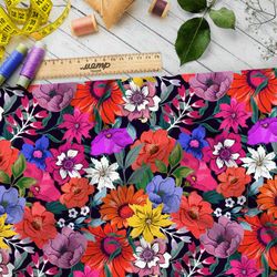 Ткань бязь «вальс цветов» клод моне