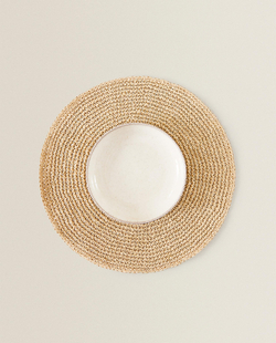 Zara Home сервировочная салфетка из смесовой ткани, диаметр 38 см · 4239/023