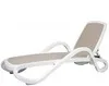 Шезлонг Alfa, белый, тортора