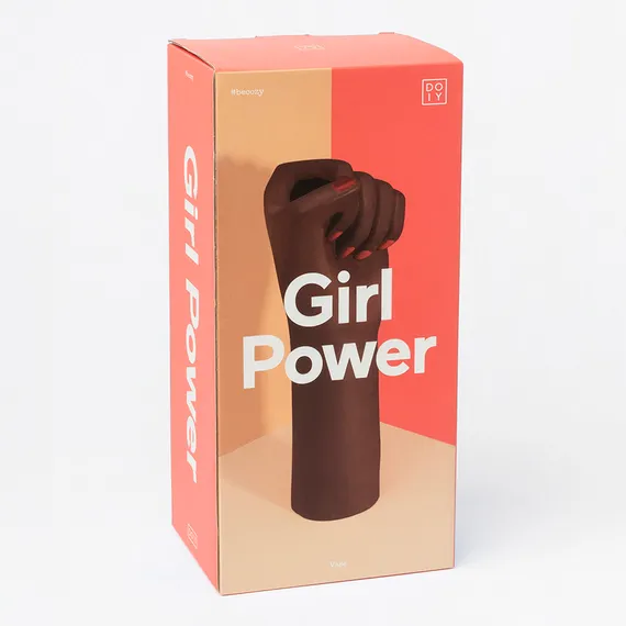Ваза для цветов girl power, black, 27,1 см