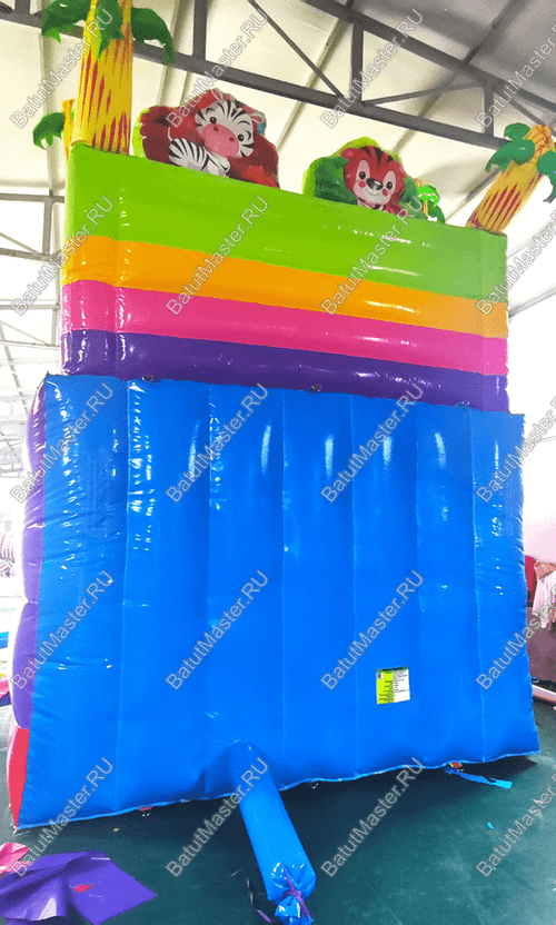 Коммерческий надувной батут "Звериная команда 2" 8*3,5*5 м