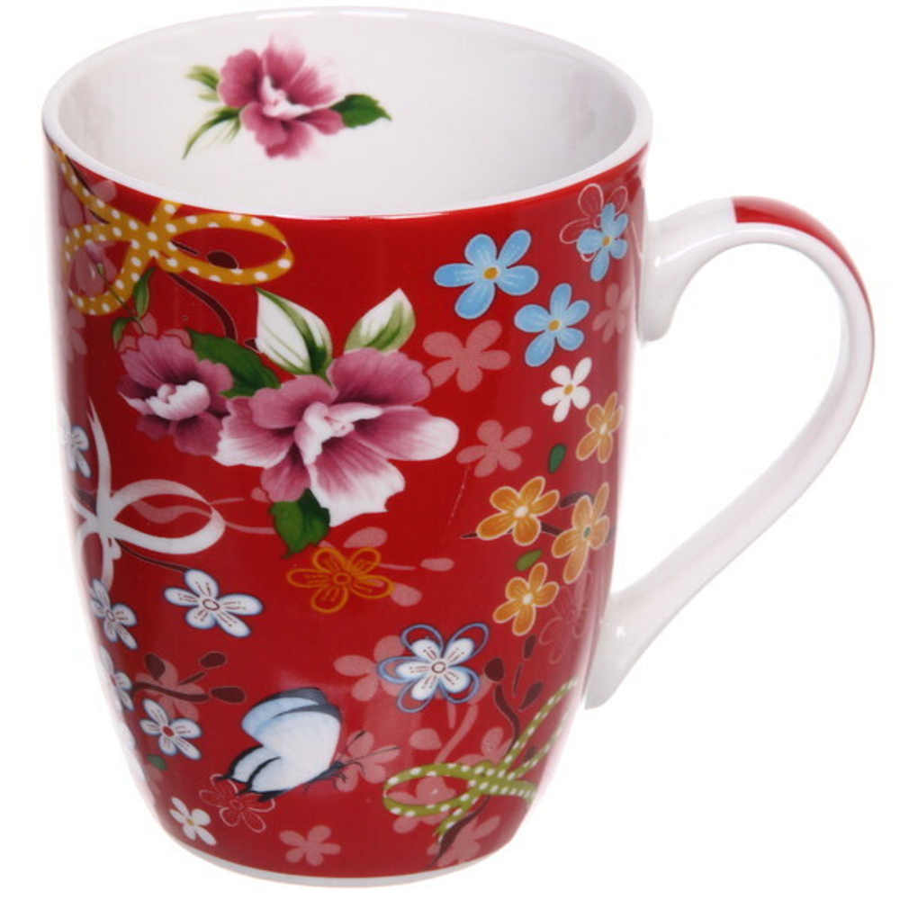 Кружка керамическая 330мл «Цветы»