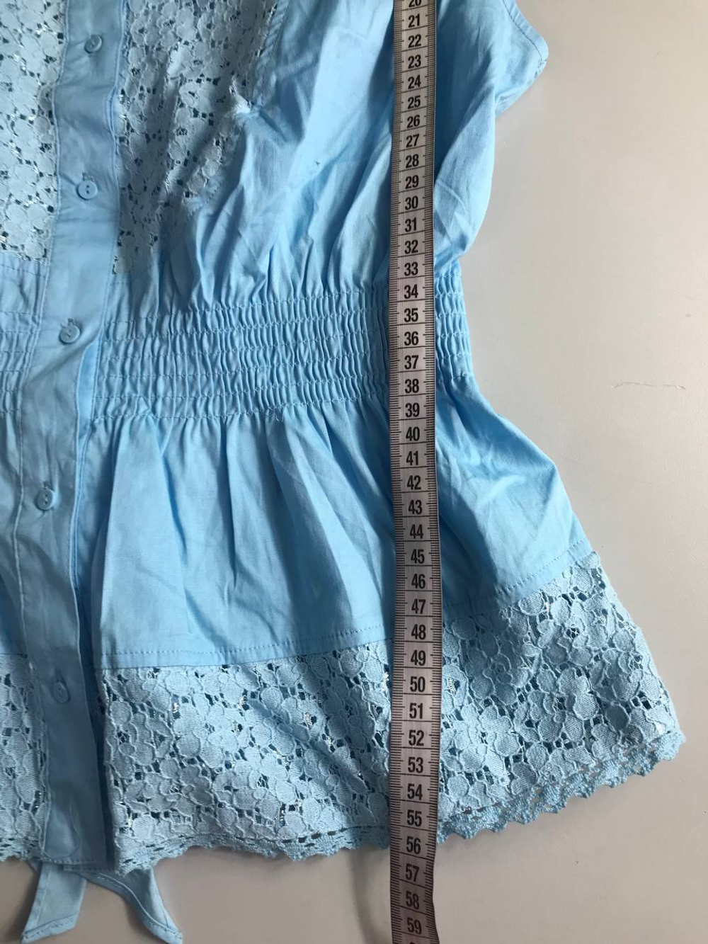 Топ Oodji с акцентом на талии, визуально на 46 размер, новый