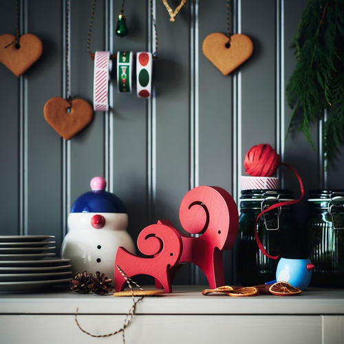 ВИНТЕРФИНТ VINTERFINT Набор украшений 2 шт, красная коза