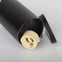 Трековый светильник однофазный ЭРА TR45-GU10 BK подвесной под лампу GU10 черный