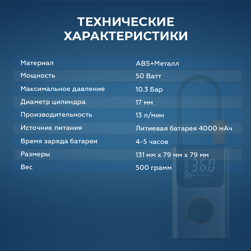 Автомобильный компрессор iCartool IC-CC3695