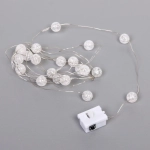 Гирлянда для дома «Жемчужина» на батарейках 2,0 м 20 ламп LED, d-1 см, 3 реж., IP-20, Белый