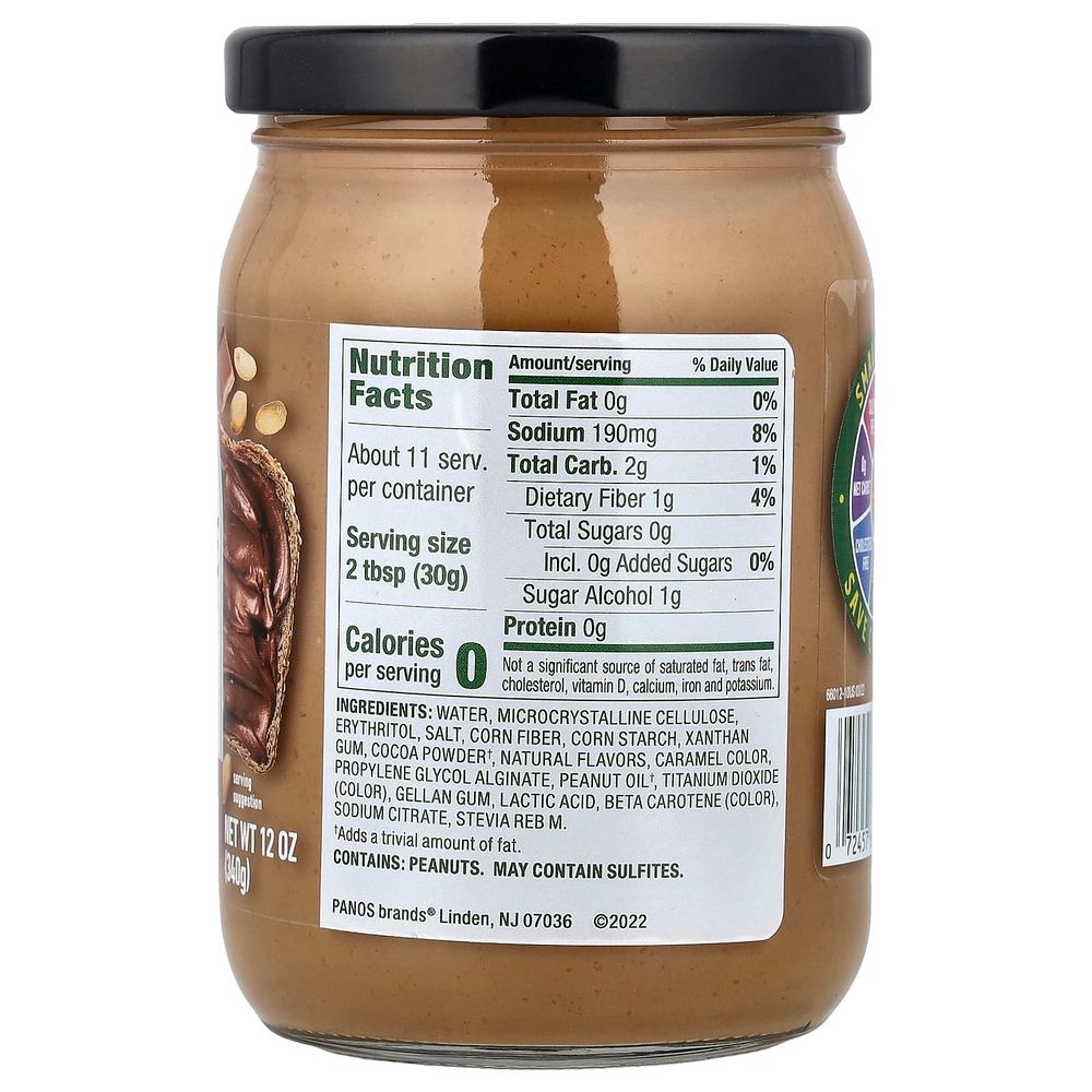 Walden Farms, Шоколадно-арахисовая паста, 340 г (12 унций)