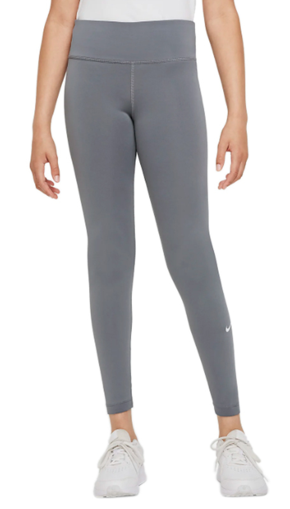 Штаны для девочки теннисные Nike Dri-Fit One Legging - smoke grey/white