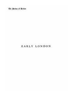 Early London. prehistoric, Roman, Saxon and Norman | Walter Besant