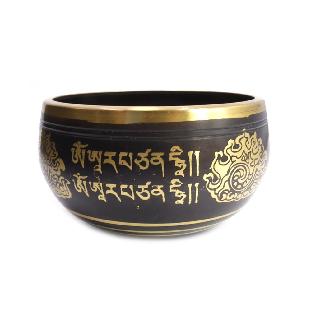 Поющая чаша с золотыми символами дерево жизни