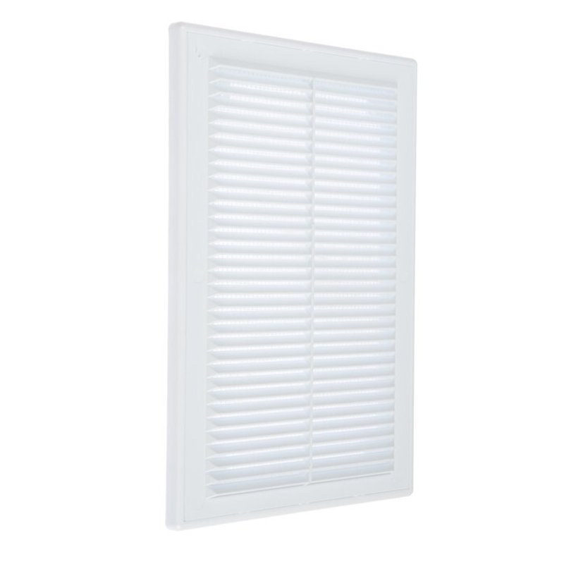 Решётка вентиляционная в рамке с москитной сеткой 206х300 мм Люкс