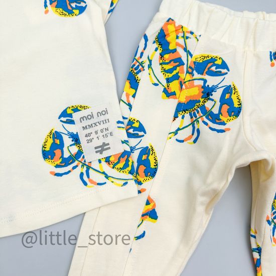 Комплект хлопковый Moi Noi, Лобстеры на бежевом