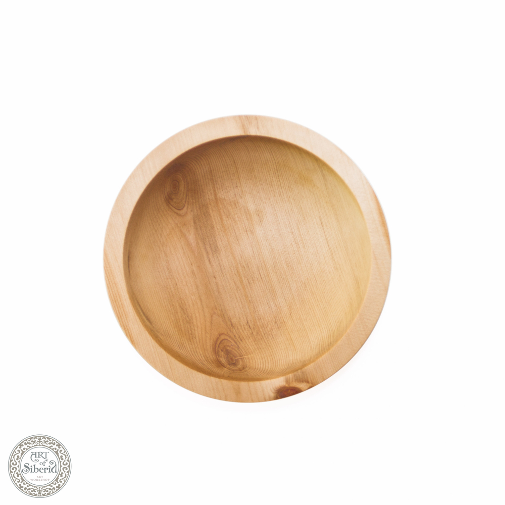 Деревянная тарелка чаша Art of Siberia из сибирского кедра 165 мм. T35