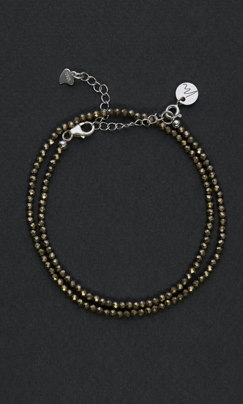 Чокер "Memo about Career" из пирита 33-38 см