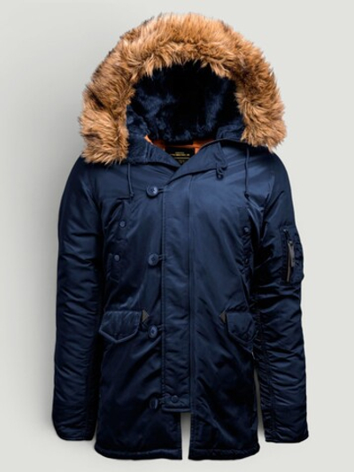 Куртка Аляска Alpha Slim Fit N-3B (т. синяя - r.blue/orange)
