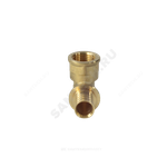 Угольник для PE-X труб аксиальный латунь Дн 20х1/2" ВР РОС